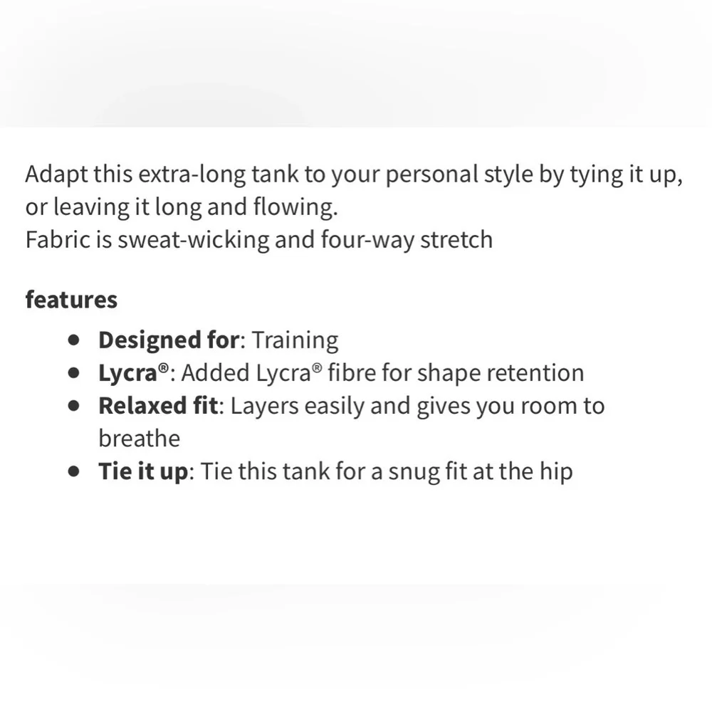 lululemon athletica excellent riptag